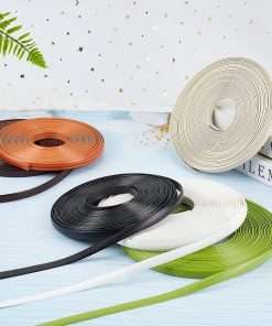 GORGECRAFT 8mm x 10m Rattan Weaving Wicker Repair Material Synthetic Rattan Plastic Flat Polyethylene Woven Knit Vinyl for Repair DIY Home Furniture Chair Table Storage Basket - 4