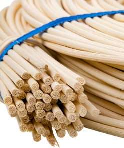 3 mm Round Reed # 4 - 1 Pound Coil - Rattan Reed for Basket Weaving and Wicker Furniture Making - Basketry, Wicker Weaving and Wicker Repair Supplies - 3