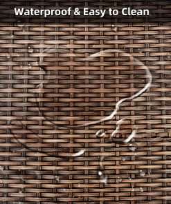 459Ft Wicker Repair Kit, Rattan Patio Chair Sofas Furniture Repair Supplies, Gradiant Coffe Brown Exlong Weaving Webbing Replacement Part for Outdoor Lawn Furniture - 6