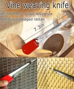 Luxiys Basket Weaving kit - Rattan Repair Tools, Rattan Repair Kit for Wicker Furniture, Pine Needle Coiling Tool, DIY Handcraft Rattan Tool Kit, Basket Making Supplies - 4