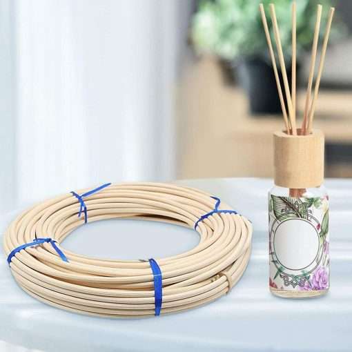 YUENPUN #4 Reed Spline 98 Feet x 1-8 Inches Cane Webbing for Weaving, Cane Webbing for Chair Repair, Strong Permeable Cane Webbing Roll for Winding, Modeling, Decoration, Weaving, Aromatherapy - 5
