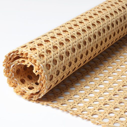 Storystore Rattan Webbing Roll, 16 x 40 Inch Woven Open Rattan Mesh PE Cane Webbing for DIY Home Decor Projects, Synthetic Rattan for Furniture, Chair, Cabinet, Ceiling, Bed, Door - 1