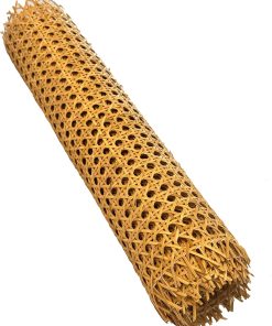 APMOE 16 W Natural Cane Webbing - 118 L Hexagon Rattan Roll Material Fabric Sheets for DIY - Woven Open Mesh Caning for Furniture Chairs Basket Cabinet Repair Supplies - 6