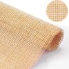 14 Width Square Cane Webbing 3.3Ft, Natural Rattan Webbing Roll for Caning Projects, Woven Mesh Cane for Furniture, Chair, Cabinet, Ceiling - 1