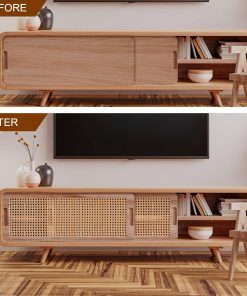 16 Width Cane Webbing, 3.3 Feet Cane Webbing Roll for Caning Project, Rattan Webbing, Caning Material for Chairs, Cabinet, Dresser, Furniture - 2