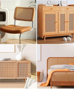 16 Width Cane Webbing, 3.3 Feet Cane Webbing Roll for Caning Project, Rattan Webbing, Caning Material for Chairs, Cabinet, Dresser, Furniture - 3