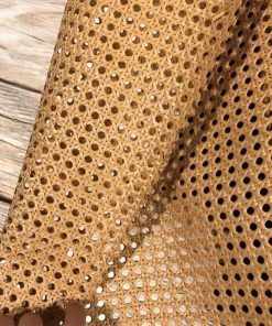 Plastic Rattan Cane Webbing 16×40, Coffee Color Rattan Webbing for Caning Projects, Woven Open Mesh Cane for Furniture, Durable Craft Material for DIY Chairs & Cabinets - 6