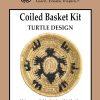 Traditional Craft Kits Coiled Basket Weaving Kit (Turtle Design) - Weave Kit for Kids and Adults Complete with Basket Weaving Supplies and Instructional Booklets - 1