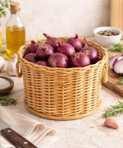 Two-Handle Storage Basket Weaving Kit – Natural Rattan (Peddig Reed), Illustrated Instructions (EN-ES), Practical Home Decor & Organizer - 3