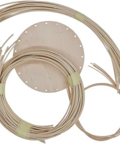 Two-Handle Storage Basket Weaving Kit – Natural Rattan (Peddig Reed), Illustrated Instructions (EN-ES), Practical Home Decor & Organizer - 8