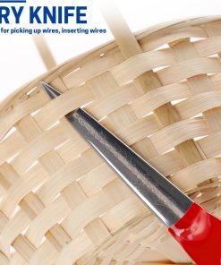WISEPRO 12 PCS Basket Weaving Tool Kit, Basket Making Kit Pine Needle Basket Supplies Rattan Wicker Weaving Tool Set, Basket Weaving Kits for Beginners Adults - 5