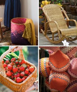 WISEPRO 12 PCS Basket Weaving Tool Kit, Basket Making Kit Pine Needle Basket Supplies Rattan Wicker Weaving Tool Set, Basket Weaving Kits for Beginners Adults - 6