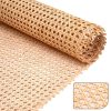 24 x5FT Width Rattan Natural Cane Webbing, Rattan Roll Cane Webbing Roll for Caning Projects, Square Caning Material for Caning DIY, Furniture, Chair, Cabinet - 1