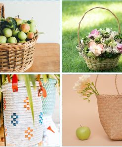 Alternative view of PATIKIL 21.9 Yards x 0.6" Paper Rattan Weaving Cane, 12-Ply Paper Rattan Weave Basket Weaving Supplies for DIY Rattan Woven Making, Light Green