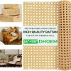 24 x 119 Inch Cane Webbing, Natural Rattan Cane Webbing Roll Open Mesh Woven Cane Material,DIY Furniture, Cabinet Repairs, Ceiling, Bed & Replacement Kits​ - 1