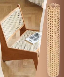 Alternative view of 24 x 119 Inch Cane Webbing, Natural Rattan Cane Webbing Roll Open Mesh Woven Cane Material,DIY Furniture, Cabinet Repairs, Ceiling, Bed & Replacement Kits​