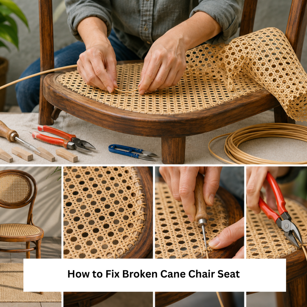 How to Fix Broken Cane Chair Seat Easy Repair Guide
