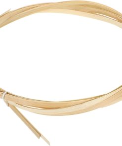 MECCANIXITY 3 Rolls Bamboo Strips for Weaving, 0.24 x 10ft Basket Weaving Supplies Wicker Repair Kit 0.5mm Thick Thin Bamboo Strips for Basket Making DIY Crafts Furniture Chandelier - 1