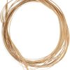 TEHAUX Thin Flat Reed Coil,Weaving Strips,Thin Reed Coil 3mm Wide Basket Weaving Materials for Basket Rattan Cane Webbing Furniture Crafts Furniture Making Supplies,118inch,Brown - 1