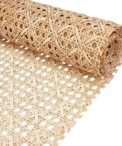 BENECREAT 5Ft x 16inch Natural Cane Webbing, T Shape Rattan Webbing Roll, Caning Material for DIY Supplies Furniture Decor Projects - 1