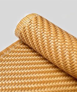 Plastic V Shape Rattan Cane Webbing 16×40, Coffee Color Rattan Webbing for Caning Projects, Woven Open Mesh Cane for Furniture, Durable Craft Material for DIY Chairs & Ceilings - 1