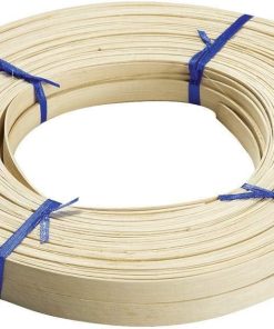 ROCKLER 1/2" Flat Reed for Chair Caning - Durable Basket Weaving Material for Chair Webbing, Wicker Repair - Ideal for DIY Furniture Restoration, Crafts & Cane Webbing Projects