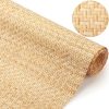 Wesiti 16 x 118 Natural Cane Webbing V Shape Rattan Webbing Roll for Caning Projects Woven Mesh Cane Rattan Material Sheet for Furniture, Chair, Cabinet, Ceiling, Bed, Basket, Door, Brown - 1