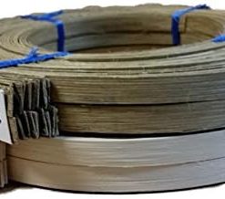 Alternative view of 1 Pound Coil of Flat Reed for Basket & Seat Weaving, Natural or Smoked Color, Any Width, 1/4" 3/8" 1/2" 5/8" 3/4" (1/2'' Wide, Smoked)