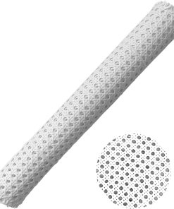 16 Inch x 6.6 Feet White Rattan Roll,Plastic Cane Webbing DIY Handwoven Synthetic Poly Rattan,Wicker Cane Webbing Roll for Furniture Chairs Basket Cabinet Repair Supplies - 1