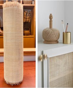 Alternative view of 36"(3Feet) Width x 5 Feet Length Natural Cane Webbing Large Size Rattan Roll, Caning Material, Cane Webbing roll, Rattan Material Fabric Sheet from Origin Asia for Furniture Chair Dresser Cabinet
