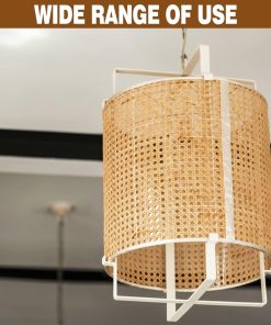 Alternative view of MYFAMIREA 14" Width Rattan Pressed Cane Webbing Sheet for Caning Projects, 2FT Natural Rattan Material Roll Net Woven Open Cane, Suitable for Caning Material DIY Supplies