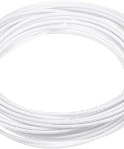 PATIKIL Wicker Repair Kit, 33ft(10m) 2.5mm Round Synthetic Rattan Material Plastic Wicker Woven Set for DIY Craft and Weaving Basket Making, White - 1