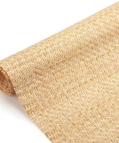 Wesiti 24x 59 Natural Cane Webbing V Shape Rattan Webbing Roll for Caning Projects Woven Mesh Cane Rattan Material Sheet for Furniture, Chair, Cabinet, Ceiling, Bed, Basket, Door, Brown - 1