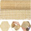 5 Feet 18 Width Natural Woven Cane Webbing Roll, Rattan Repair Material - 1