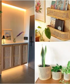 Alternative view of 36" (3Feet) Width x 3.3 Feet Length Cane Webbing Large Size Roll, Rattan Natural, Rattan roll, Rattan Material, Caning Supplies, Caning Material from Origin Asia for Rattan Furniture, Cane Chair
