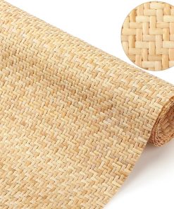Wesiti 24 X 118 Natural Rattan Cane Webbing Rattan Webbing Roll, V Shape - 1