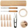 13 Pcs Rattan Cane Webbing Repair Kit with Tools for Home DIY - 1