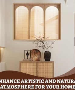 Alternative view of Eunice Upgraded Cane Rattan Webbing Roll, 16" W x 158" L Plastic Rattan Material, Cane Webbing Roll for Caning Projects, DIY Furniture Chairs, Cabinets, Ceiling