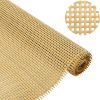 Square Natural Cane Webbing Roll, 16 Inch x 40 Inch, Handwoven Mesh-Open Rattan Weave, for DIY Home Decor Projects incl. Furnitures Chairs Cabinets Beds - 1